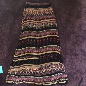 Multicolored maxi skirt